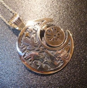 画像1: ホピ　Gary&Elsie・Yoyokie　オーバレイ　メイズダングル&ゴールドスター&etc　ムーン型TOP