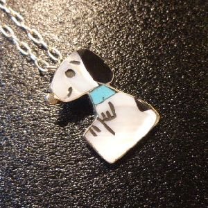 画像1: ズニ　Shennel・Comosona　インレイ　Sサイズスヌーピー　TOP