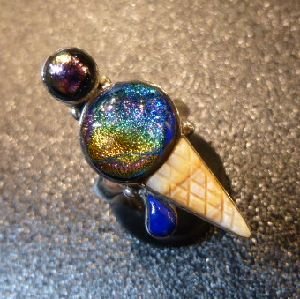 画像1: ズニ　Veronica・Poblano　インレイ　アイスクリーム　リング号