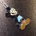 ズニ　Andrea・Lonjose　インレイ　全身ミッキーマウス　ピンブローチ&TOP